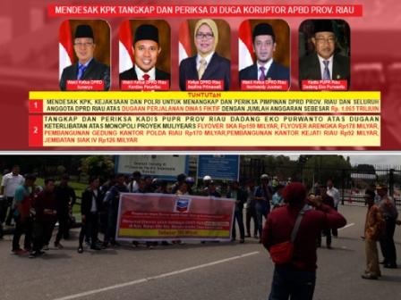 Gempar Minta Pimpinan DPRD Riau Ditangkap dan Audit APBD